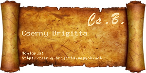 Cserny Brigitta névjegykártya
